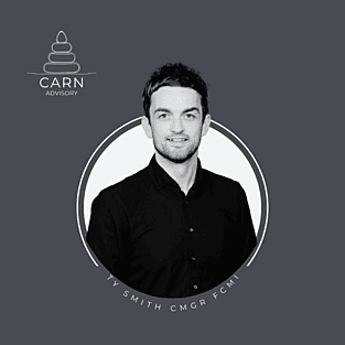 an image of Ty Smith with Carn Advisory Branding